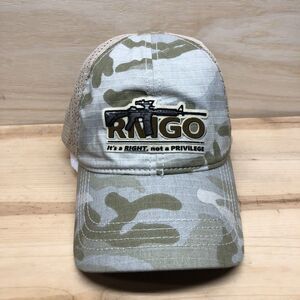 NAGR Camo Hat Cap RMGO Mesh Baseball Adjustable Strapback Patch Lightweight